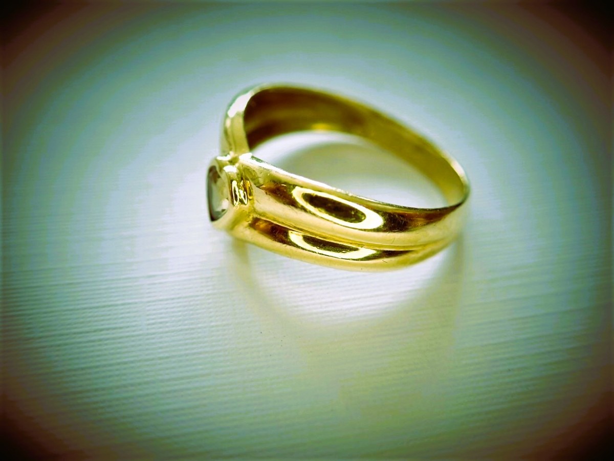 18-karat Gold Citrine Ring-photo-2