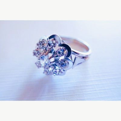 Bague or blanc 18 carats-photo-2