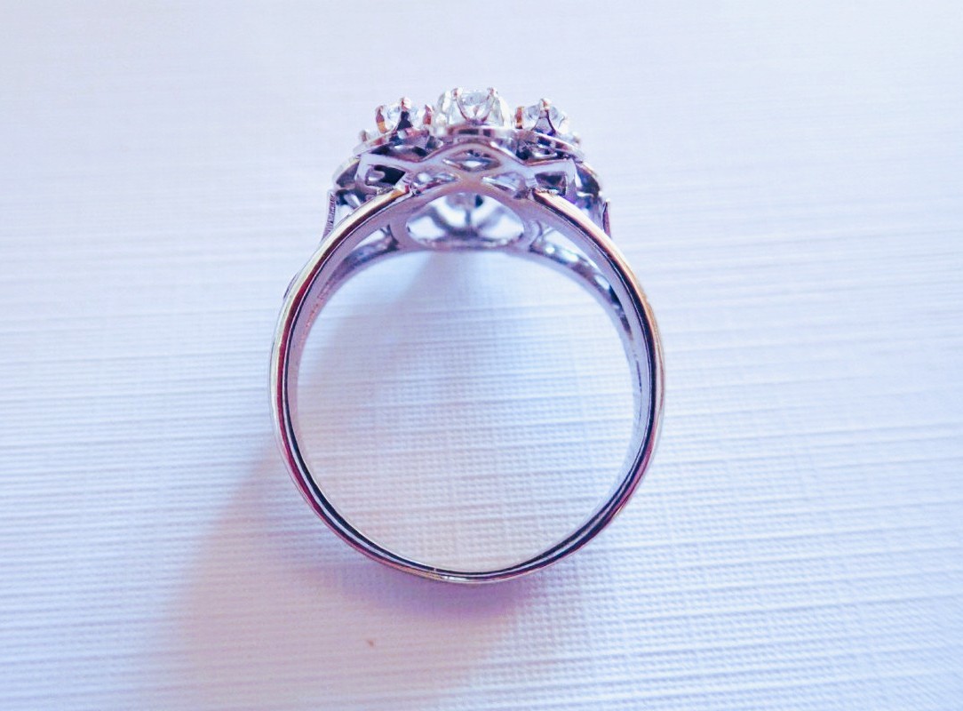 Bague or blanc 18 carats-photo-4