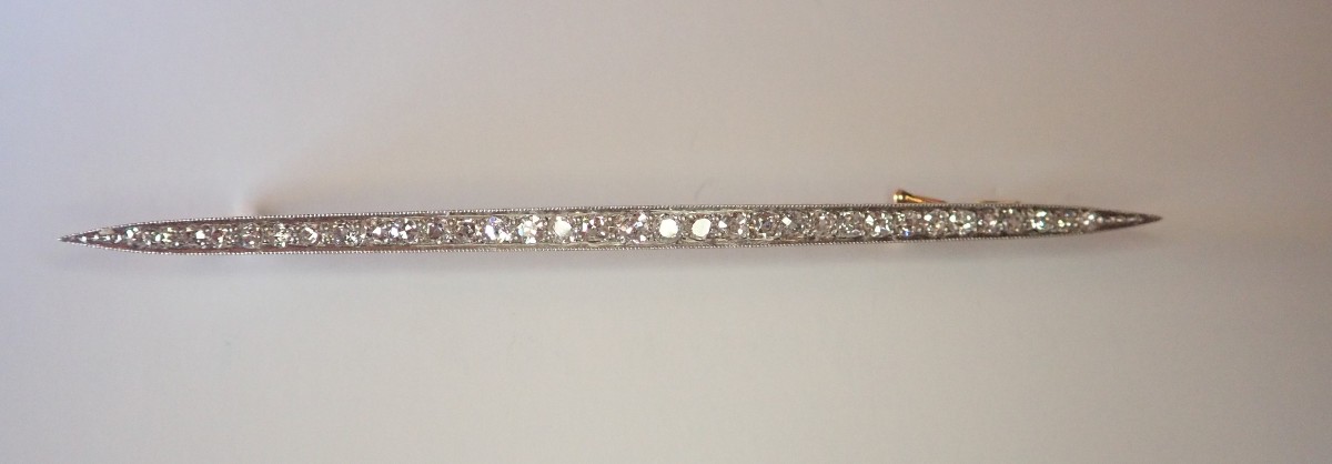 Broche barette sertie de diamants-photo-2