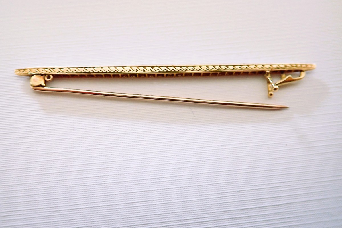 Broche barette sertie de diamants-photo-4