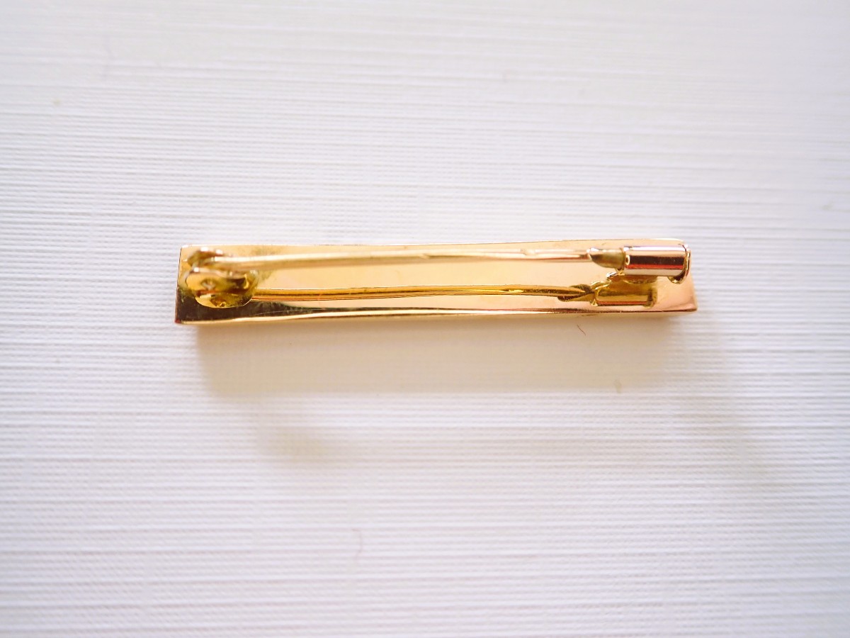 Broche de bavoir bébé or 18 carats-photo-2