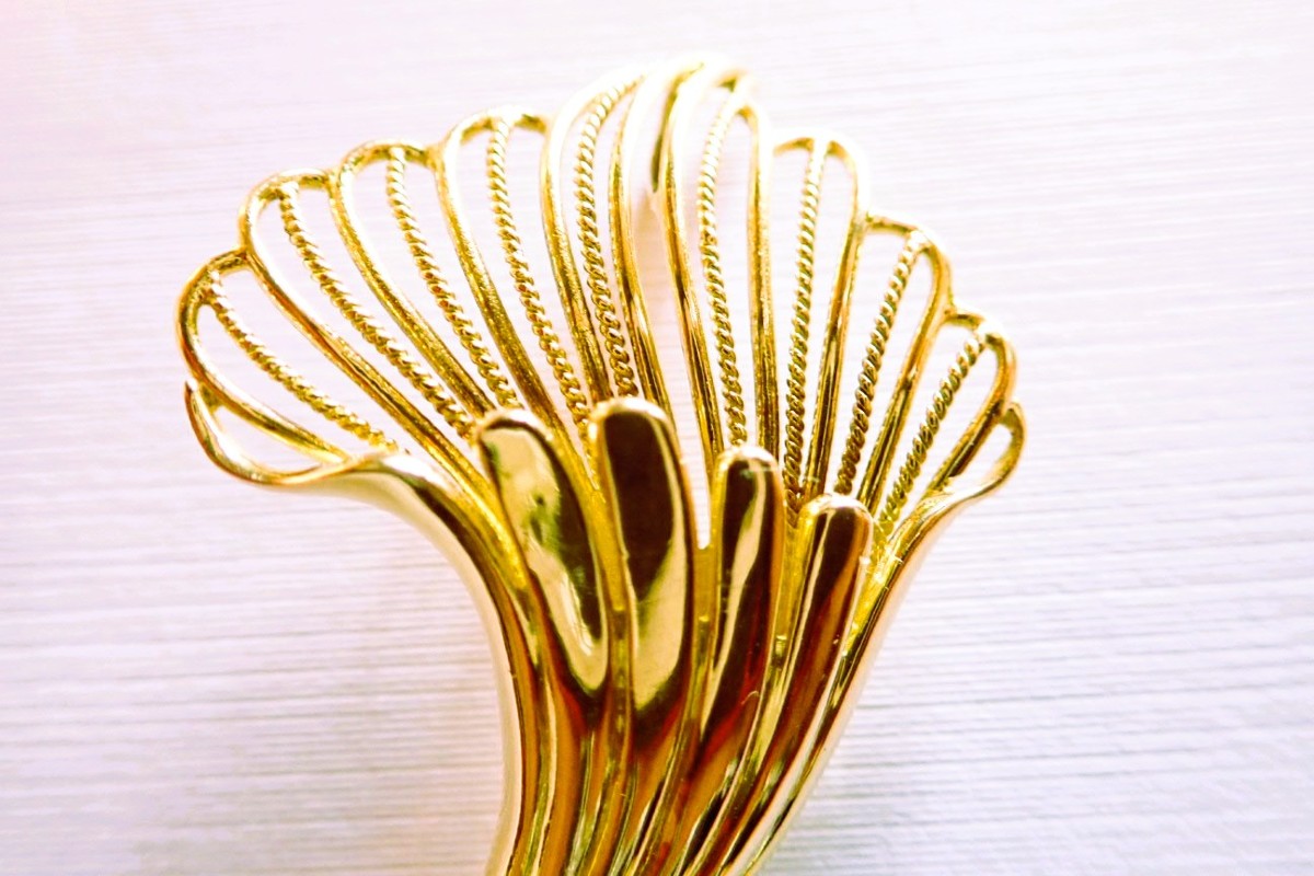 Pendentif corne d'abondance or 18 carats-photo-2