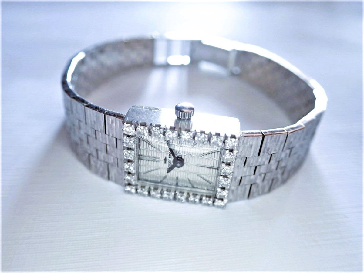 White Gold Jacquet-droz Watch Set With Diamonds-photo-2