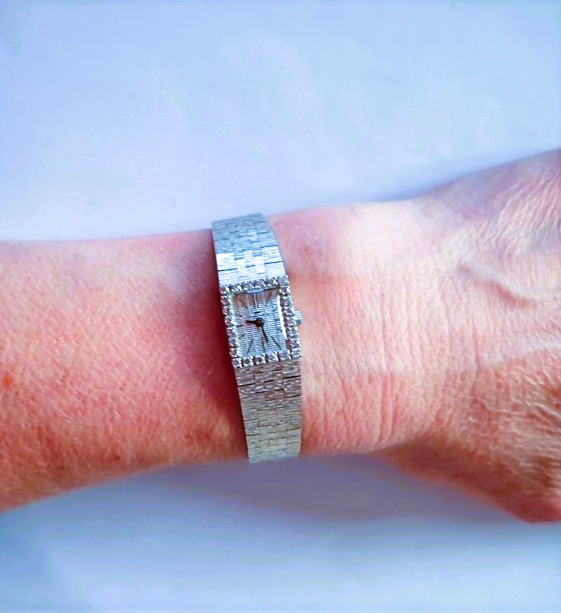 White Gold Jacquet-droz Watch Set With Diamonds-photo-1