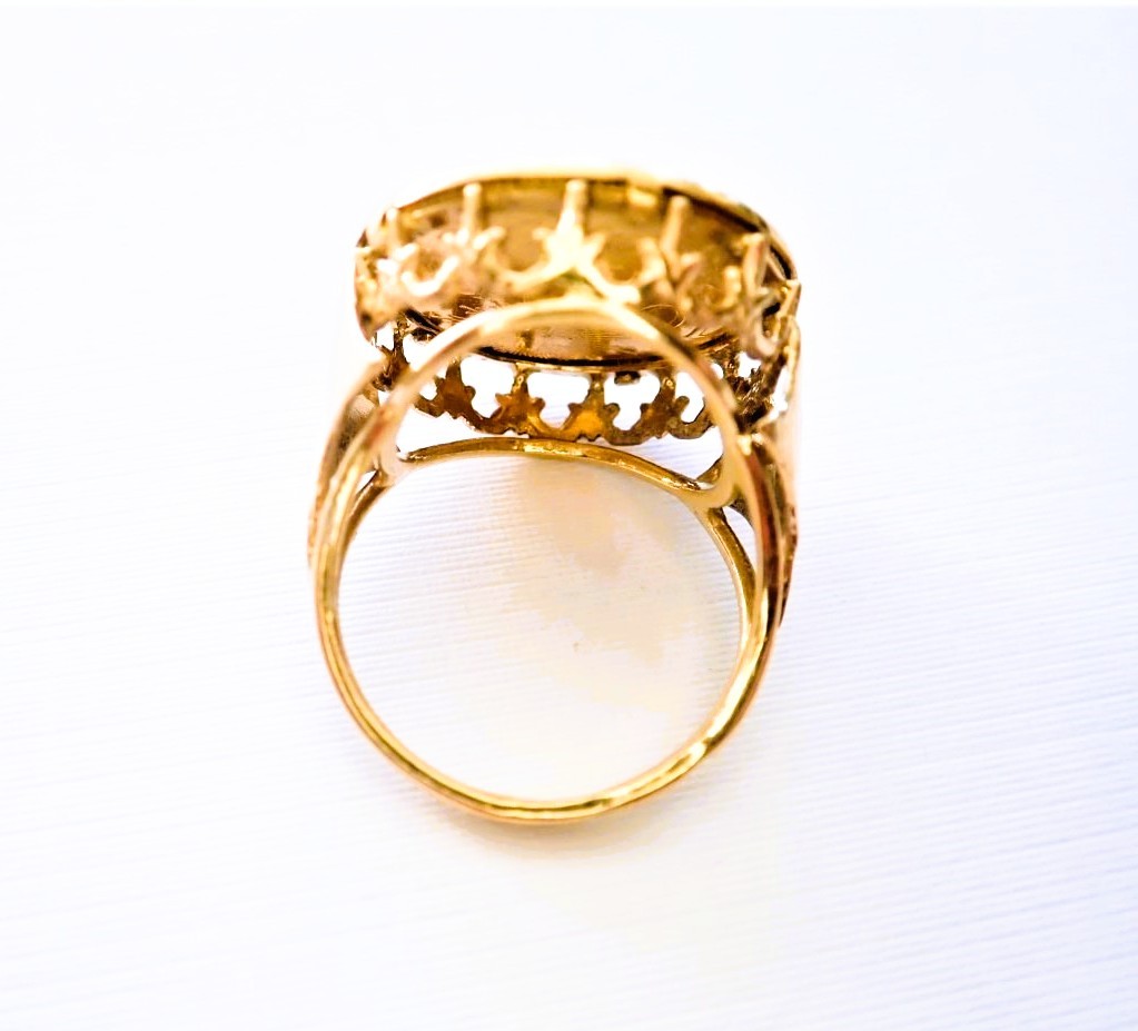 Ring Set With A Swiss 10 Franc Coin-photo-2