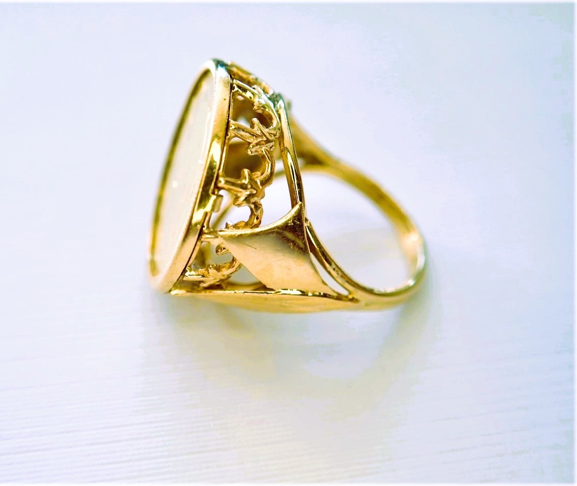 Ring Set With A Swiss 10 Franc Coin-photo-3