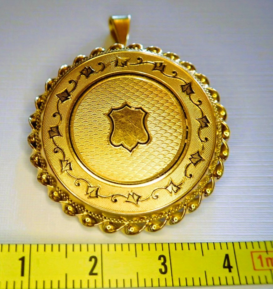 Napoleon III 18-carat Gold Pendant And Brooch -photo-2