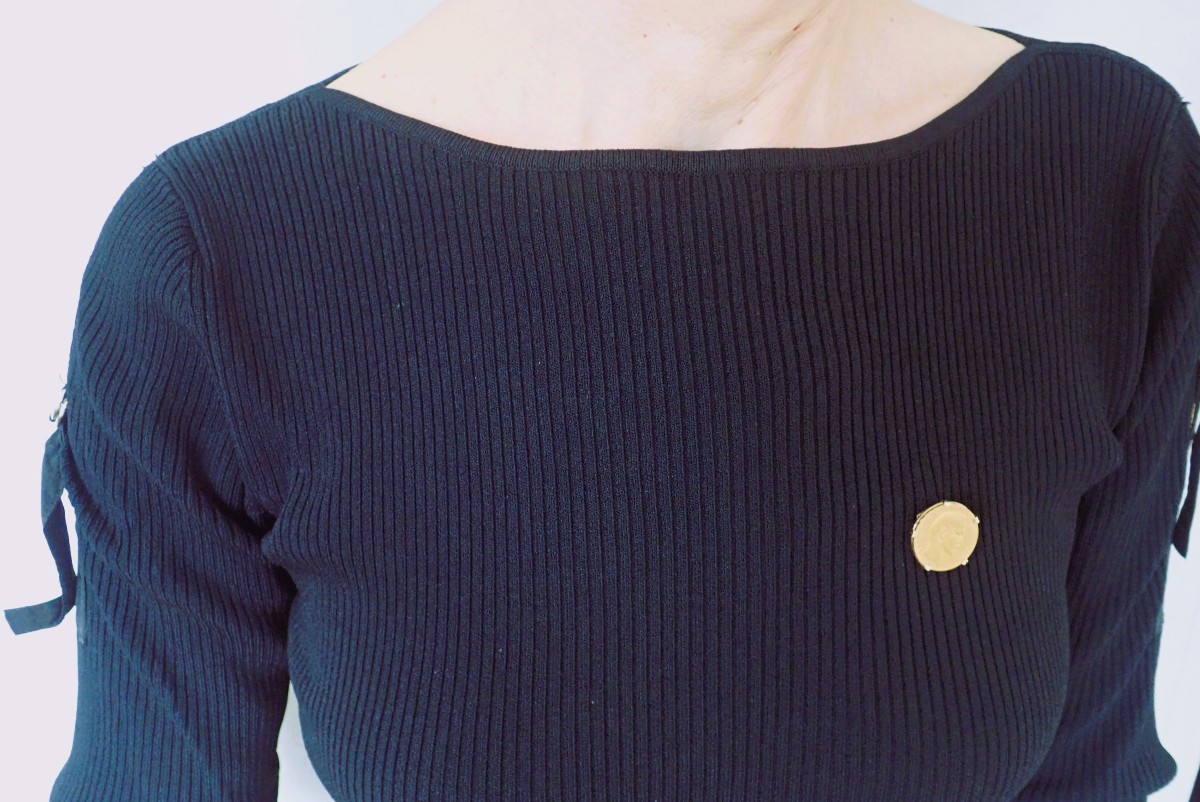 Napoleon III 20 Franc Coin Pendant And Brooch-photo-4