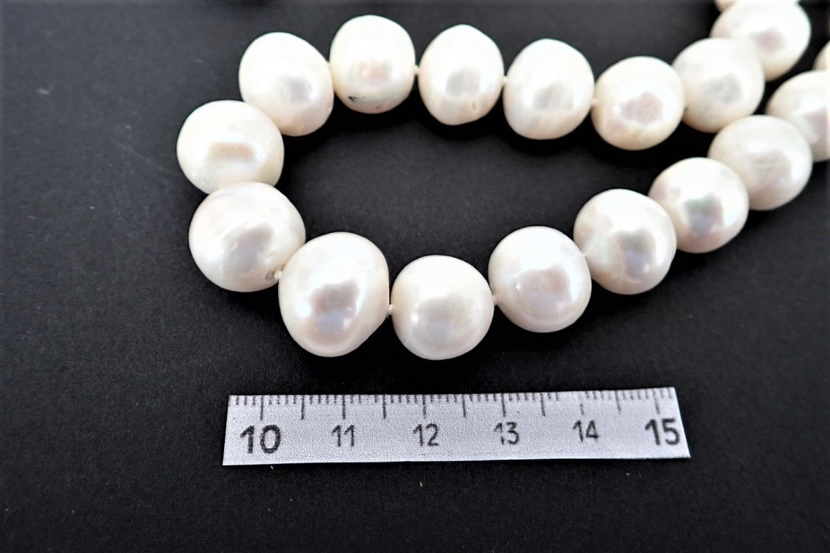 Collier perles de culture de chine fermoir argent-photo-3