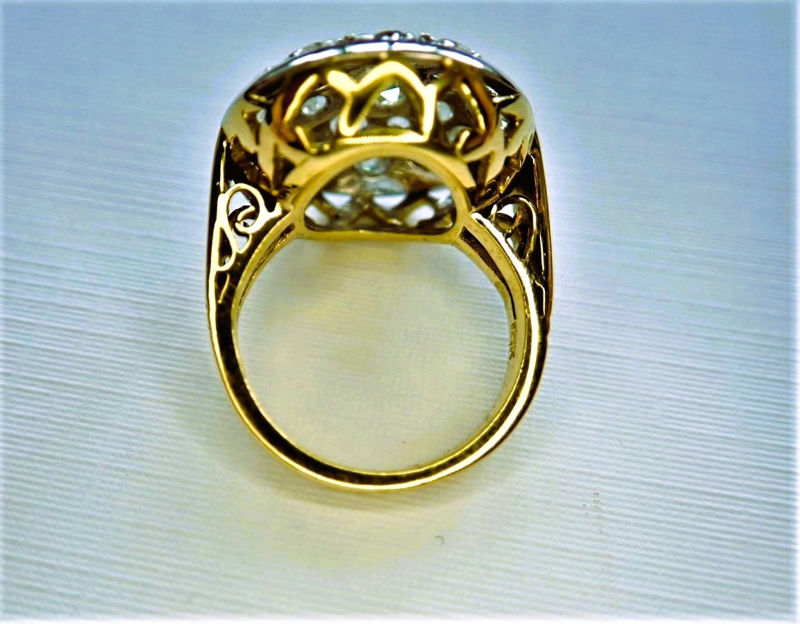 Bague boule Art Déco diamants-photo-3