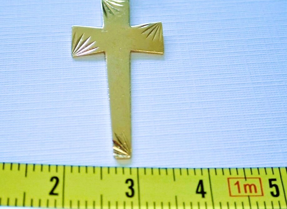 18-carat Gold Cross Pendant-photo-2