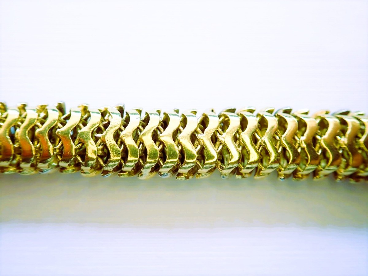 Art Deco Diamond And Enamel Bracelet-photo-4