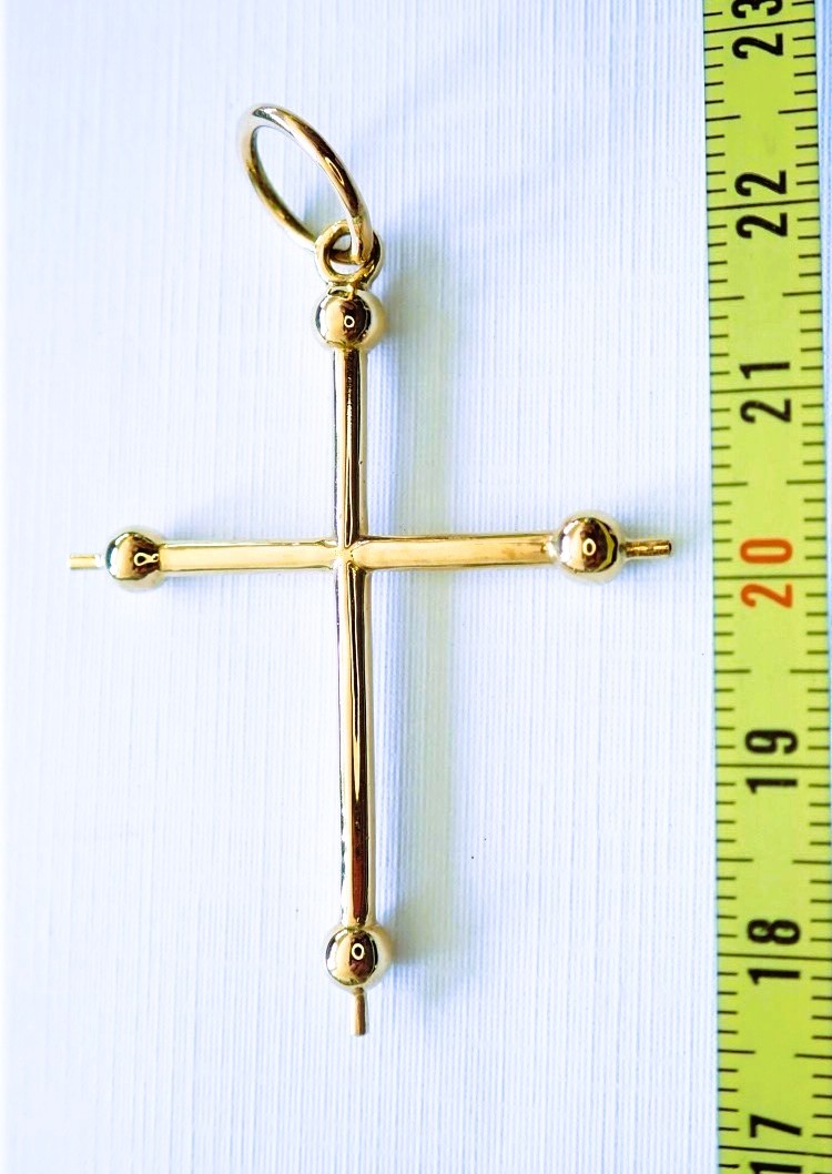 Croix Baton de Savoie or 18 carats-photo-3