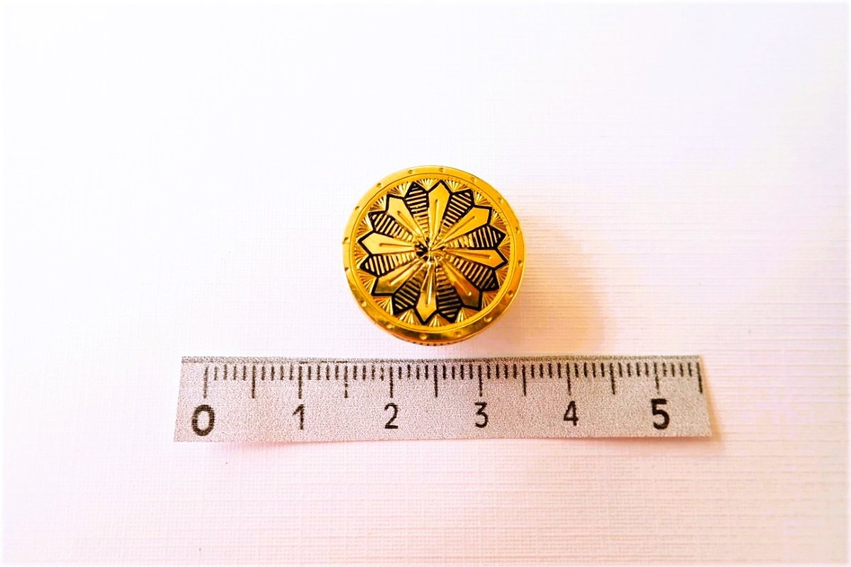 Art Deco Pair Of 18-karat Gold Lapel Buttons -photo-3