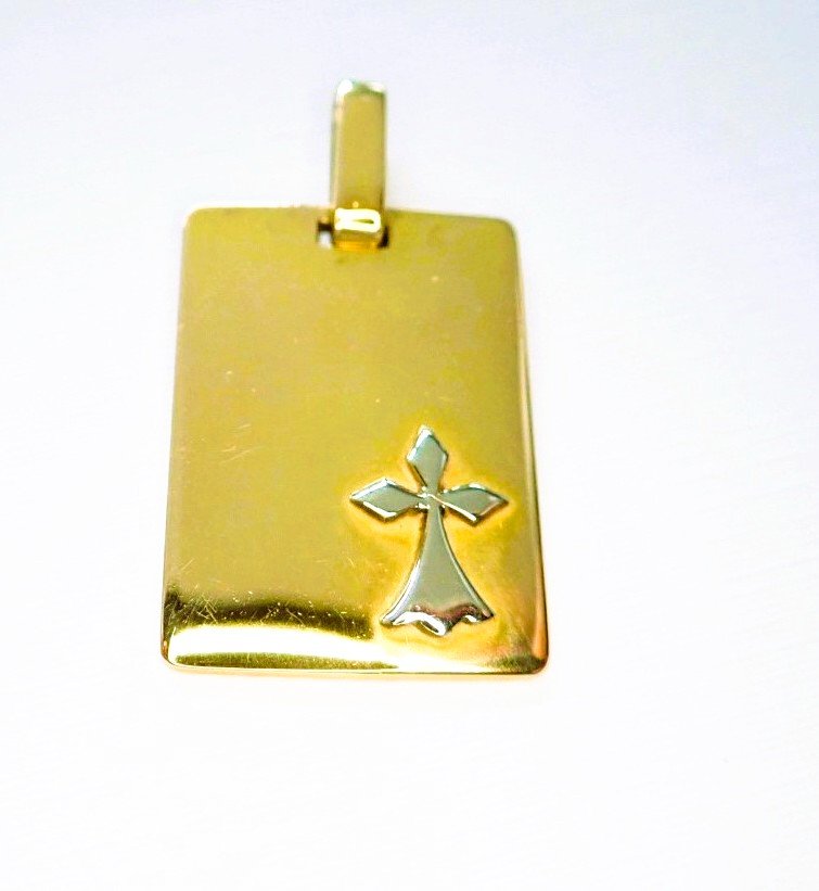 Two-tone Pendant Featuring The "hermine De Bretagne" Motif, 18-karat Gold