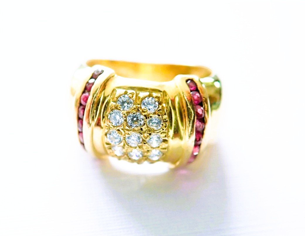 Bague jonc massive or 18 carats 