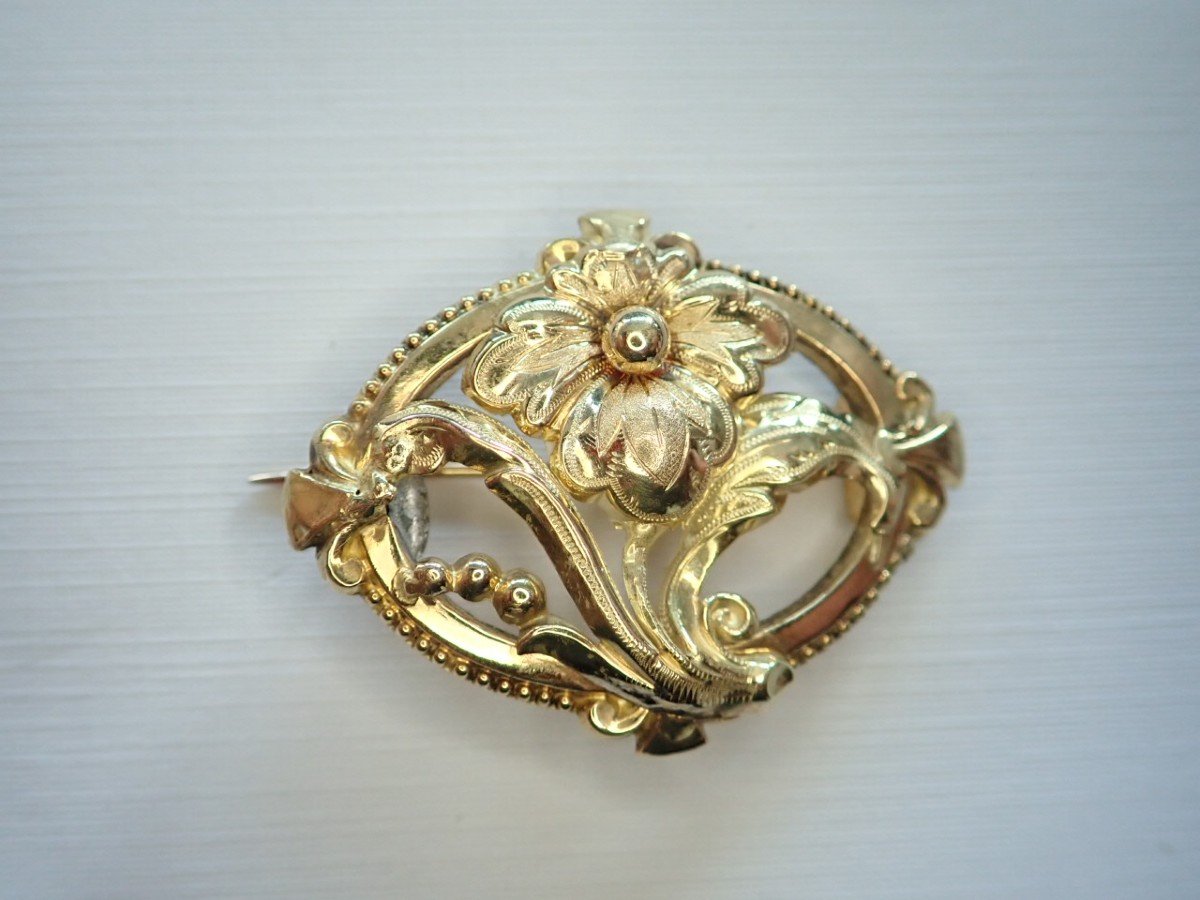 Napoleon III 18k Gold Brooch
