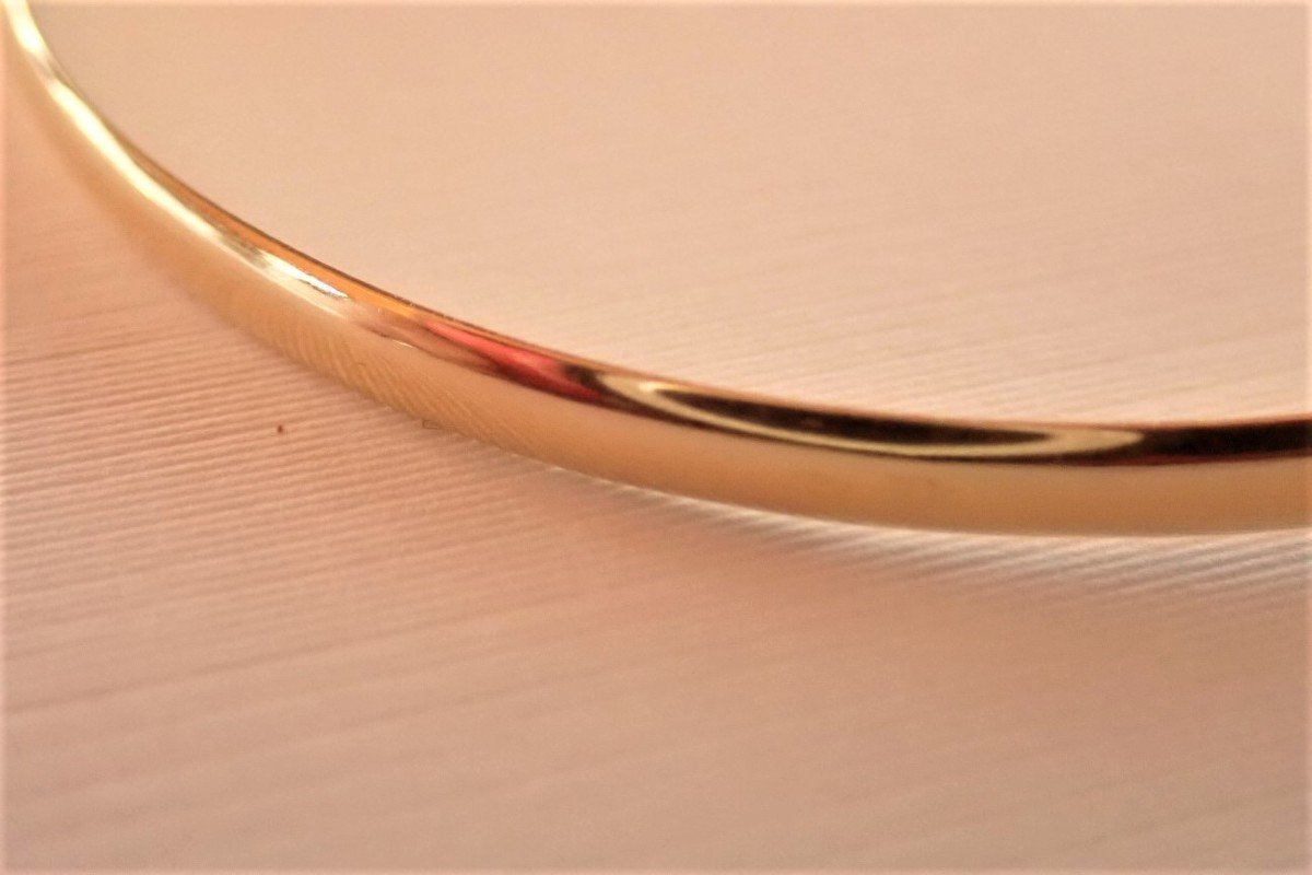 3 Bracelets massifs Jonc Or 18 Carats -photo-3