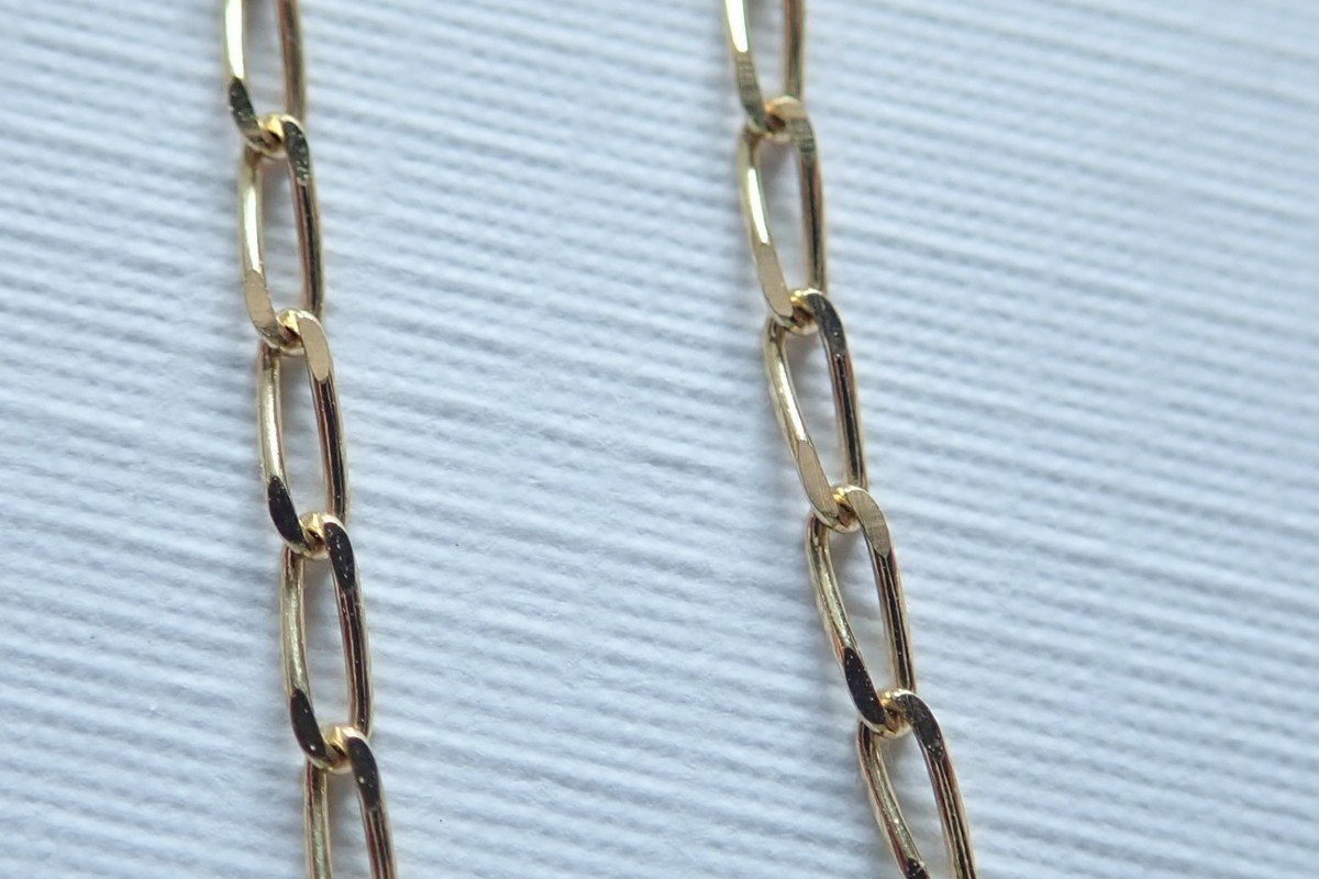 Diamond Pendant With Its 18 Carat Gold Chain-photo-1