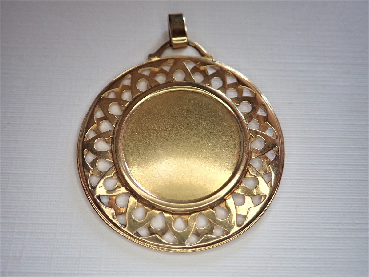 Holy Virgin Medal 18k Gold-photo-2