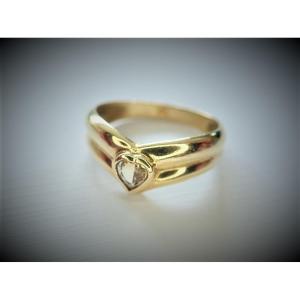 18k Gold Citrine Ring