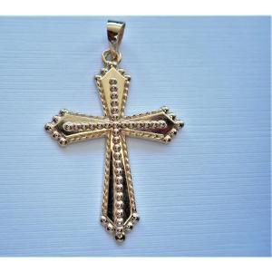 18k Gold Cross Pendant