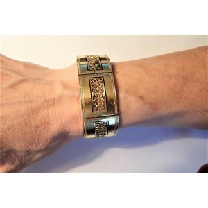 18 Carat Gold Articulated Art Deco Bracelet