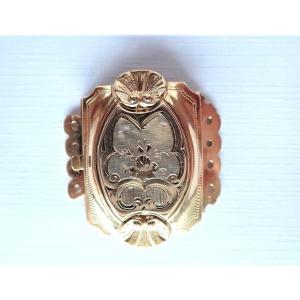 Clasp Napoleon III Period 18k Rose Gold