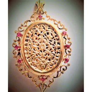 Pendentif Porte Photo Ouvrant Or 18 Carats