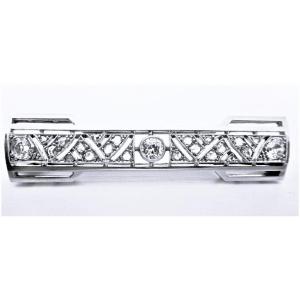 Art Deco Brooch Diamonds Gold And Platinum