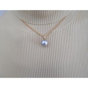 Pendentif perle de tahiti bélière en or 18 carats