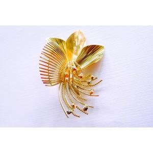 Art Deco Brooch Loral Pattern 18 Carat Gold