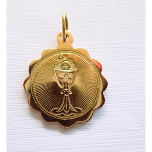 Napoleon III Medal In 18-carat Rose Gold With Chalice Motif