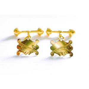 Art déco paire de boutons de manchettes  or 18 carats
