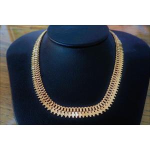 Art Deco 18k Rose Gold Articulated Necklace