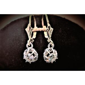 Pair Of 18-karat Gold Diamond Sleeper Earrings