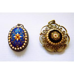 Bresse Enamel Pendants