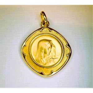 18-carat Gold Medal Of The Virgin Mary