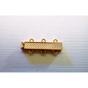 Three-row Clasp For 18-karat Gold Bracelet Or Necklace 