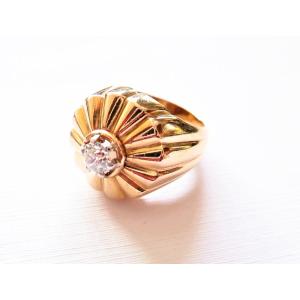 Art Deco Diamond Ring In 18-karat Gold