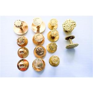 Napoleon III Collar And Breastplate Buttons In 18-carat Gold