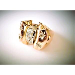 18-karat Gold Art Deco Tank Ring