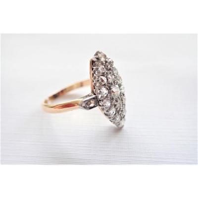 Napoleon III Marquise Diamond Ring