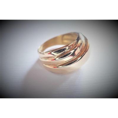 18k Gold Godron Ring