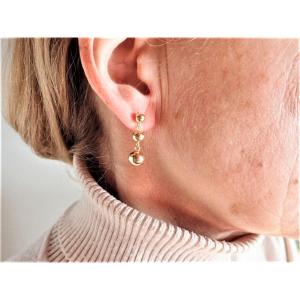 Pair Of 18k Gold Dangle Earrings