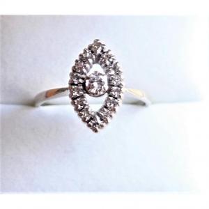 Bague Marquise Diamants Or 18 Carats