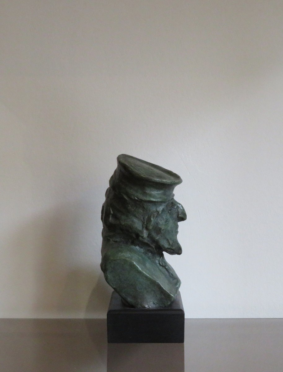 Buste en bronze par Antoine Otero. -photo-4
