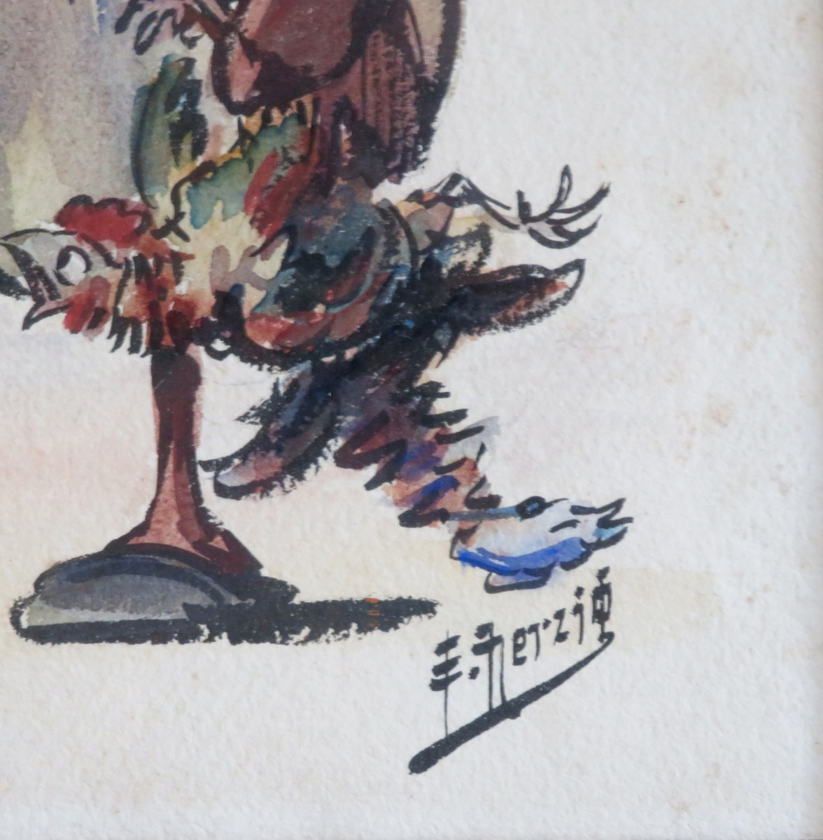 Edward Herzig. (1860 - 1926) Watercolor.-photo-5