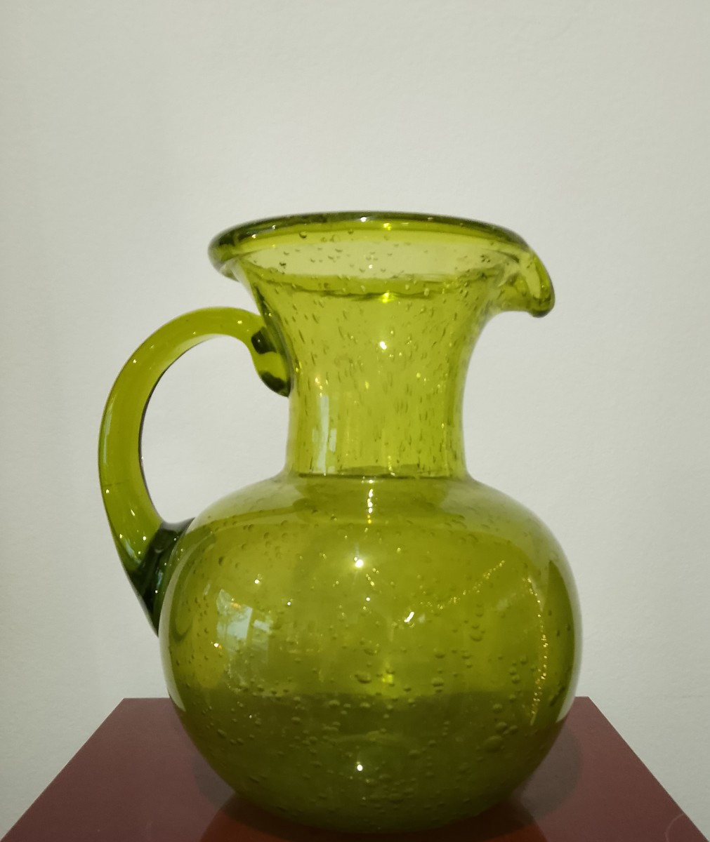 Grand pichet en verre de Biot.-photo-1